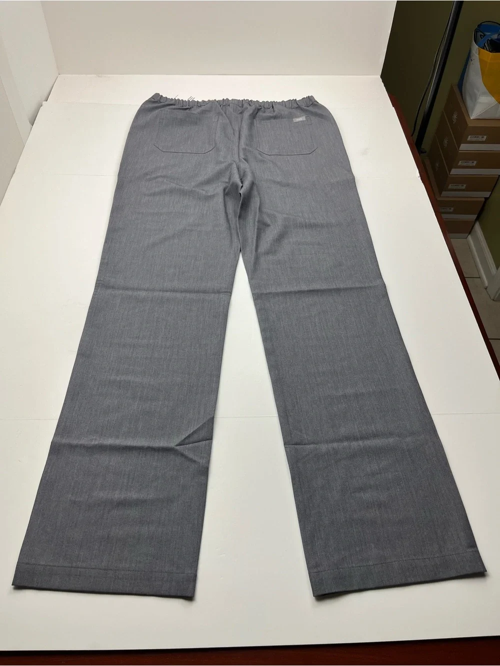 Figs Pisco Basic Large Tall Scrub Pants Mens Gray Grey Medical Pull-on NEW